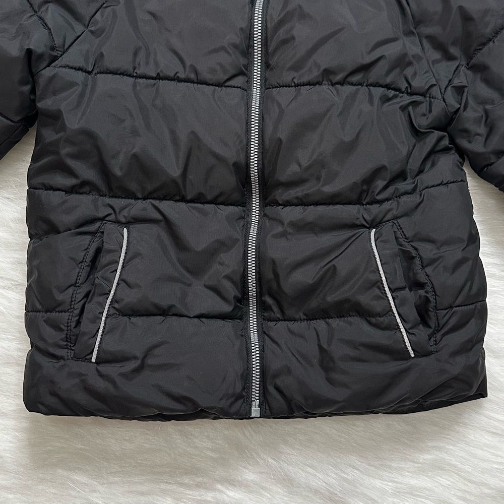 Wonder Nation Toddler Size 5T Black Full Zip Winter Hoodie Puffer Jacket - Picture 3 of 9